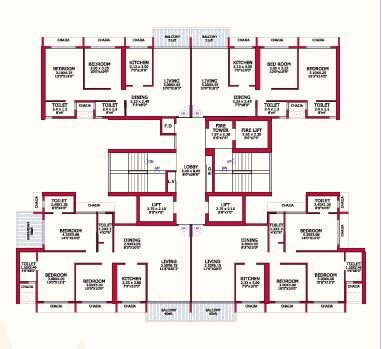 2 BHK-711 SqFt